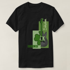 Camiseta Sham Rock. Rua Tema Música.Dia de Patrick