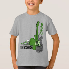 Camiseta Sham Rock. Rua Tema Música. Dia de Patrick