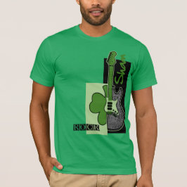 Camiseta Sham Rock. Rua Tema Música. Dia de Patrick