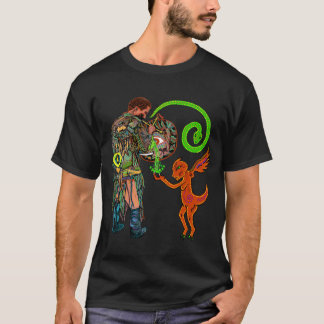 Camiseta Shaman nos reinos do espírito (homens de luxe)
