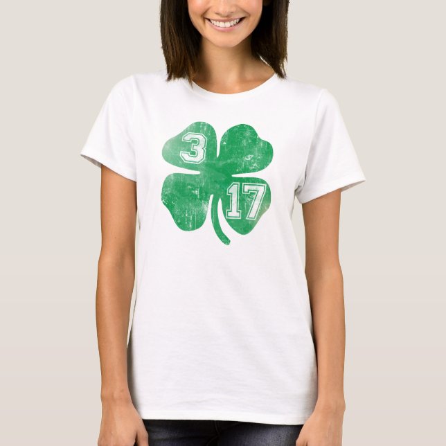 Camiseta Shamrock 3-17 Rua de Patrick's Dady (Frente)