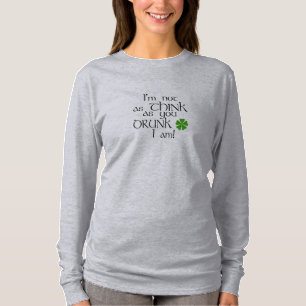 Camiseta Shamrock bebado Humor Verde