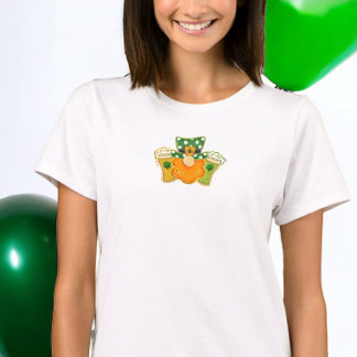Camiseta Shamrock Beers Leprechaun Dia de São Patrício Part
