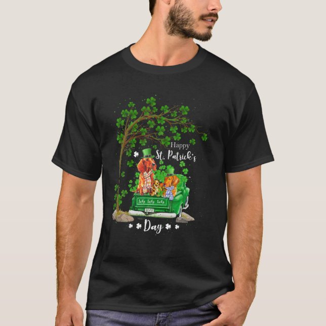 Camiseta Shamrock Cl da Família de Caminhão de Dia de São P (Frente)