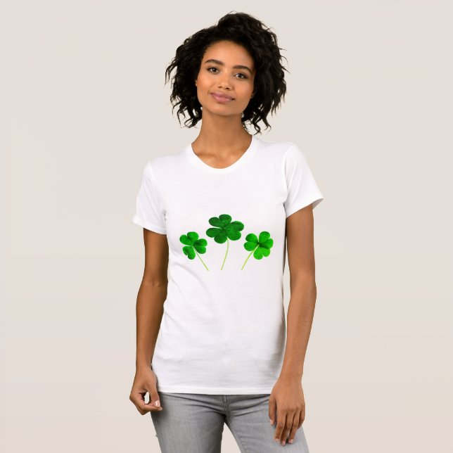 Camiseta Shamrock Clover Cute 2020 do Dia de São Patrício (Frente Completa)