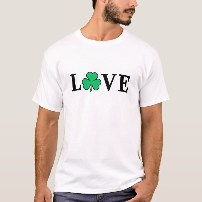 Camiseta Shamrock Clover I Love Ireland I Love Irish (Frente)