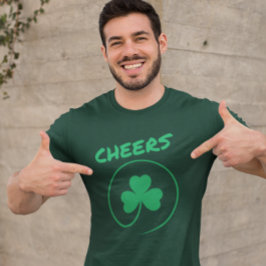 Camiseta Shamrock Clover Irish Ireland Cheers Rua de Patric