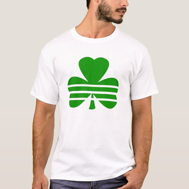 Camiseta Shamrock com faixas horizontais (Frente)
