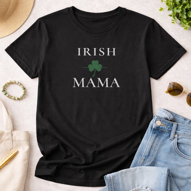 Camiseta Shamrock da Mamãe Irlandesa (Criador carregado)