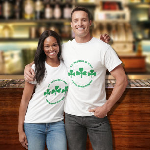 Camiseta Shamrock das Raízes Verdes do Dia de São Patrício