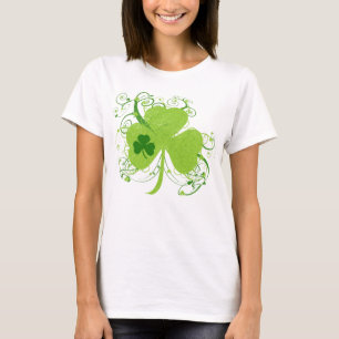 Camiseta Shamrock de Dia de São Patrício rico