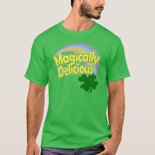 Camiseta Shamrock do Arco-Íris Magicamente Delicioso