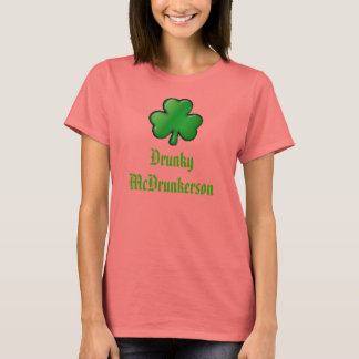 Camiseta shamrock, Drunky McDrunkerson