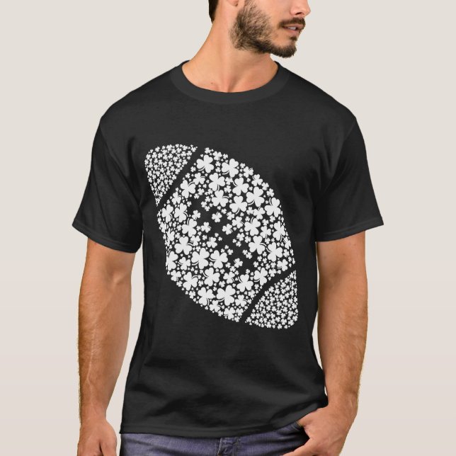 Camiseta Shamrock Football Ball Dias de São Patrícios Irish (Frente)