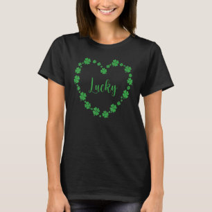 Camiseta Shamrock Heart Four Leaf Clover Lucky St Patricks