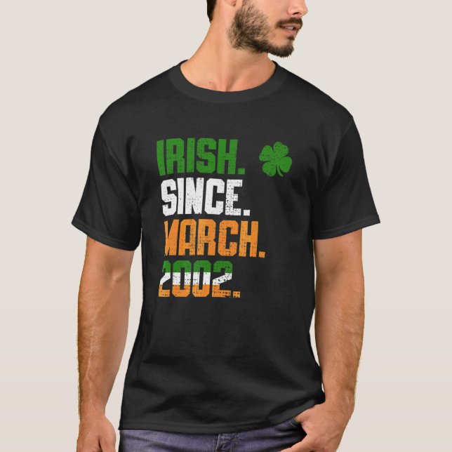 Camiseta Shamrock Irish Desde Março De 2002 Legend St Patri (Frente)