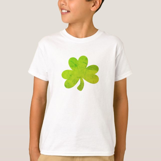 Camiseta Shamrock Irish Painting Silhout Kids (Frente)