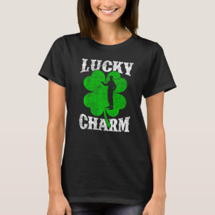 Camiseta Shamrock Leaf Lucky Charm Jogador de Golfe Rua de 
