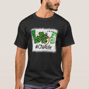 Camiseta Shamrock Love CNA Life Enfermeira Dia de São Patr