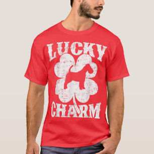 Camiseta Shamrock Lucky Charm Wire Fo Terrier Dog Rua Patrã