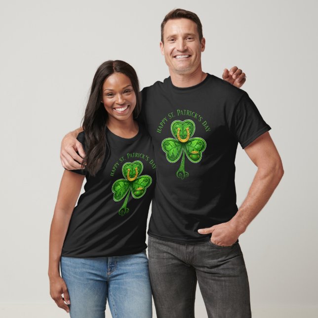 Camiseta Shamrock Lucky Clover Rua. (Unissex)