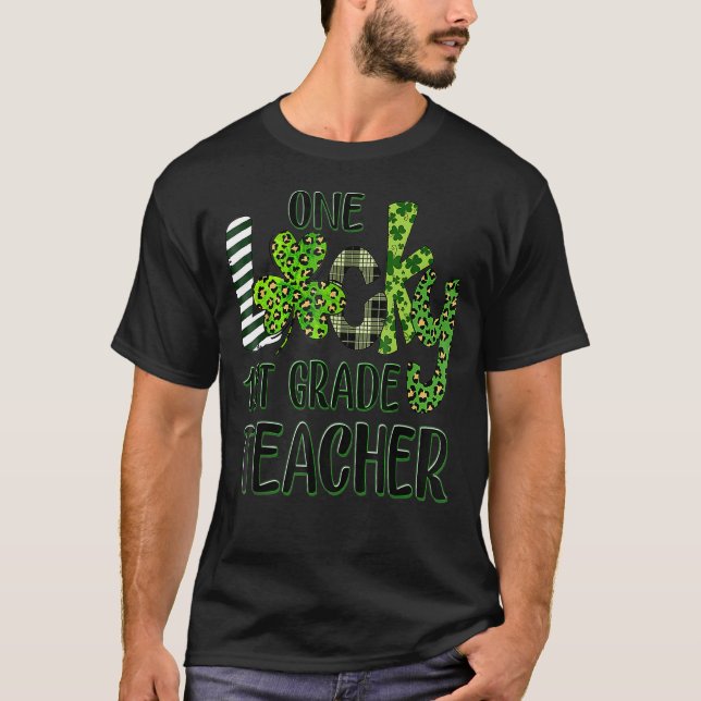 Camiseta Shamrock One Lucky 1rua Grau Professor Parceiro de (Frente)