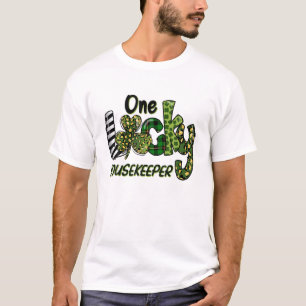 Camiseta Shamrock One Lucky Housekeeper Nursing St Patricks