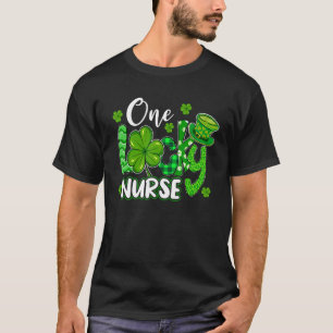 Camiseta Shamrock One Lucky Nurse Nurse Dia de São Patrício