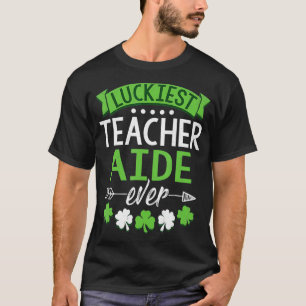 Camiseta Shamrock One Lucky Teacher Aide Rua