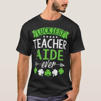 Camiseta Shamrock One Lucky Teacher Aide Rua