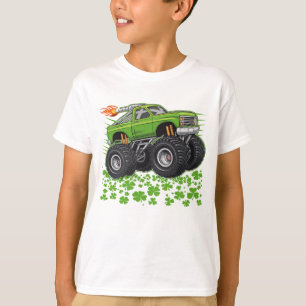 Camiseta Shamrock para camionetas de monstro Dia de São Pat