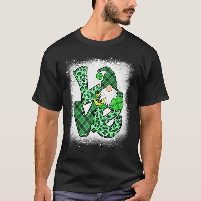 Camiseta Shamrock para os gnomos de Dia de São Patrício de  (Frente)