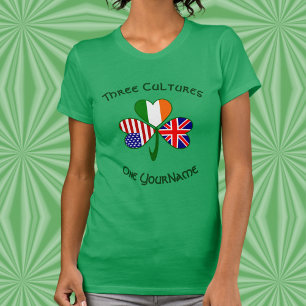 Camiseta Shamrock Personalizada para Mulheres do R