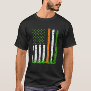 Camiseta Shamrock Saint Patrick's Day American Flag Patriot