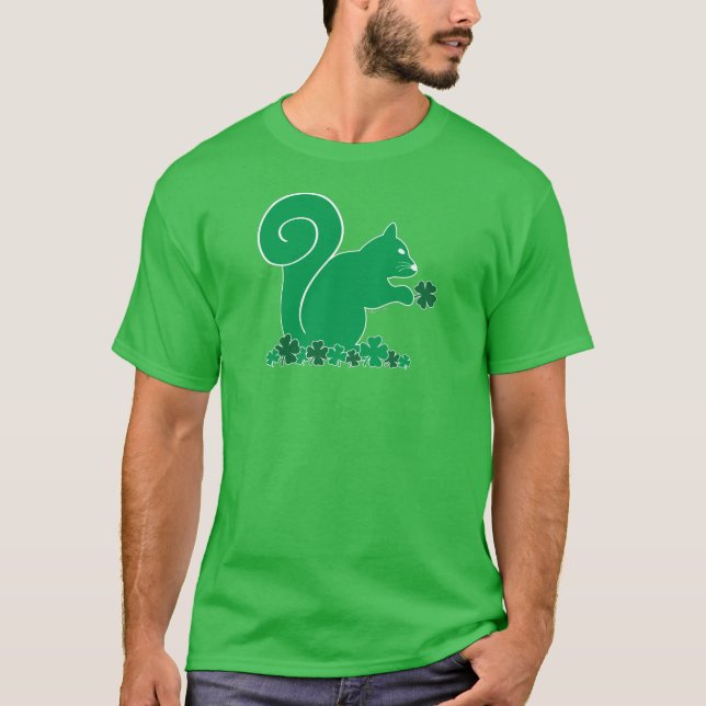 Camiseta Shamrock Squirrel (Frente)