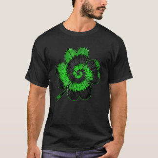 Camiseta Shamrock Tie Dye Dia de São Patrício Irish Men Wom