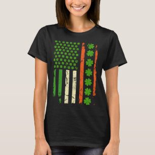 Camiseta Shamrock USA Flag St Patricks Irish Bebendo Appa