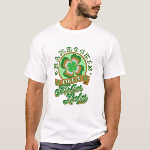 Camiseta Shamrockin Ruas Engraçadas. Dia de Patrick