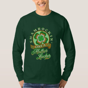 Camiseta Shamrockin Ruas Engraçadas. Dia de Patrick