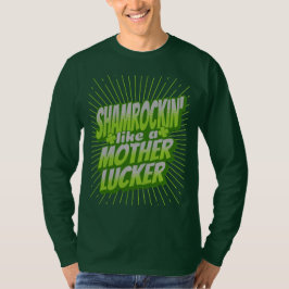 Camiseta Shamrockin Ruas Engraçadas. Dia de Patrick