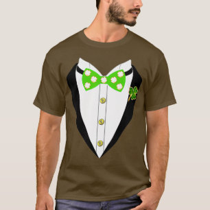 Camiseta Shamrocks Arco Tie Suspenders Tee StPatricks Day