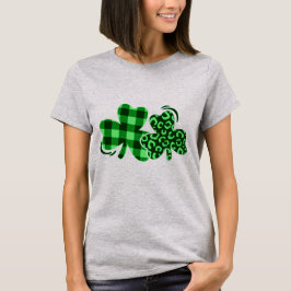 Camiseta Shamrocks do Dia de Patrick da rua