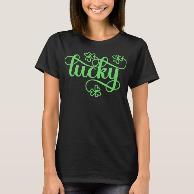 Camiseta Shamrocks Sortudos (Frente)