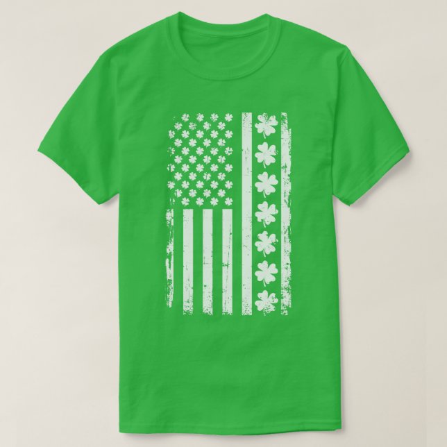 Camiseta Shamrocks USA vintage (Frente do Design)