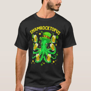 Camiseta Shamrocktopus Funny Octopus Leprechaun St Patricks