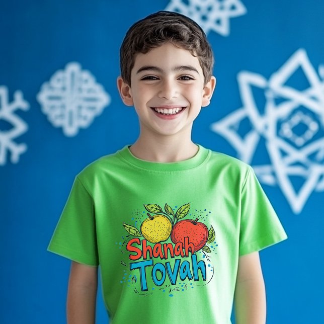 Camiseta 🍎 Shanah Tovah (🍎 Shanah Tovah T-Shirt for boys and girls)