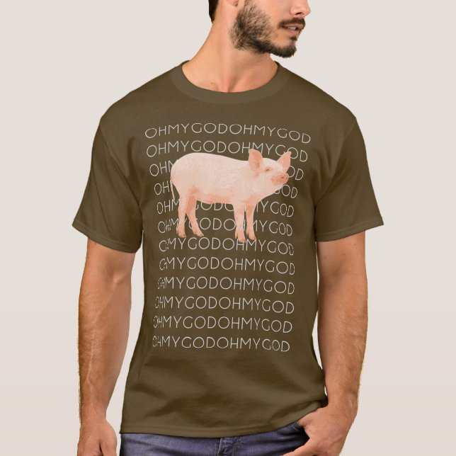 Camiseta Shane Dawson Oh Meu Deus Porco (Frente)