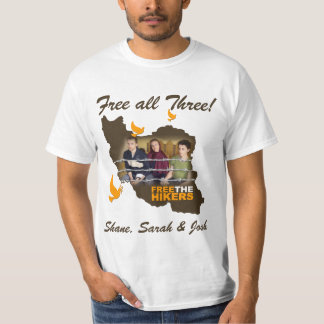 Camiseta Shane, Sarah & Josh: Livre todos os três!