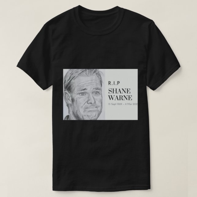 Camiseta Shane Warne (2) (Frente do Design)