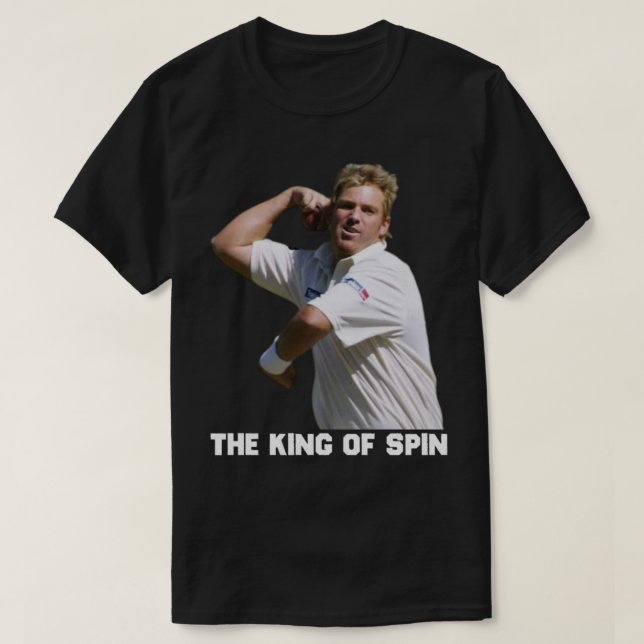Camiseta Shane Warne O Rei do Spin (Frente do Design)